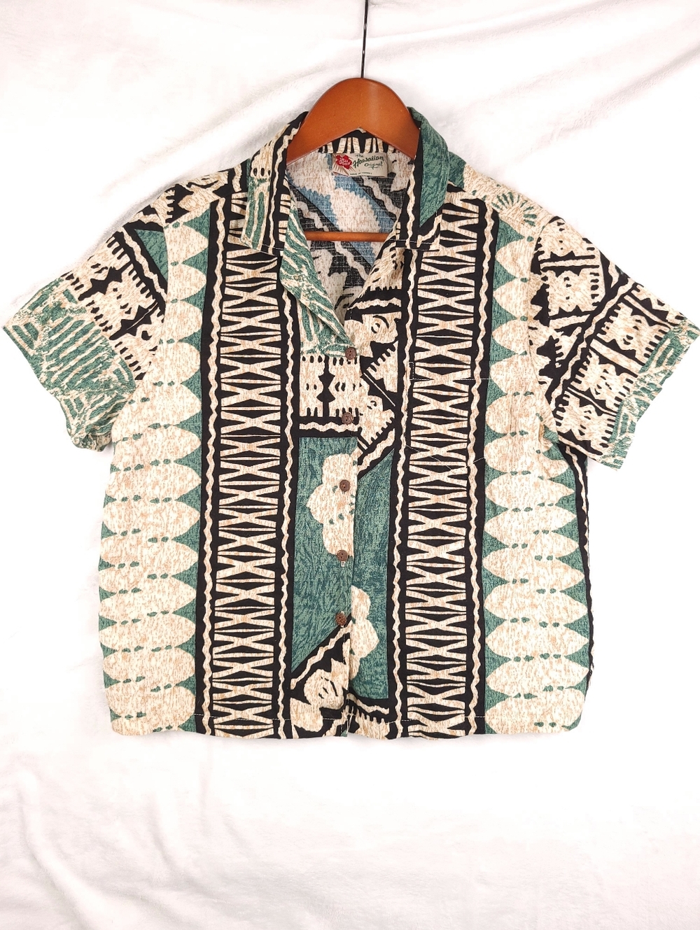 Hilo Hattie 100% Cotton The Hawaiian Original Short Sleeve Printed Shirt L